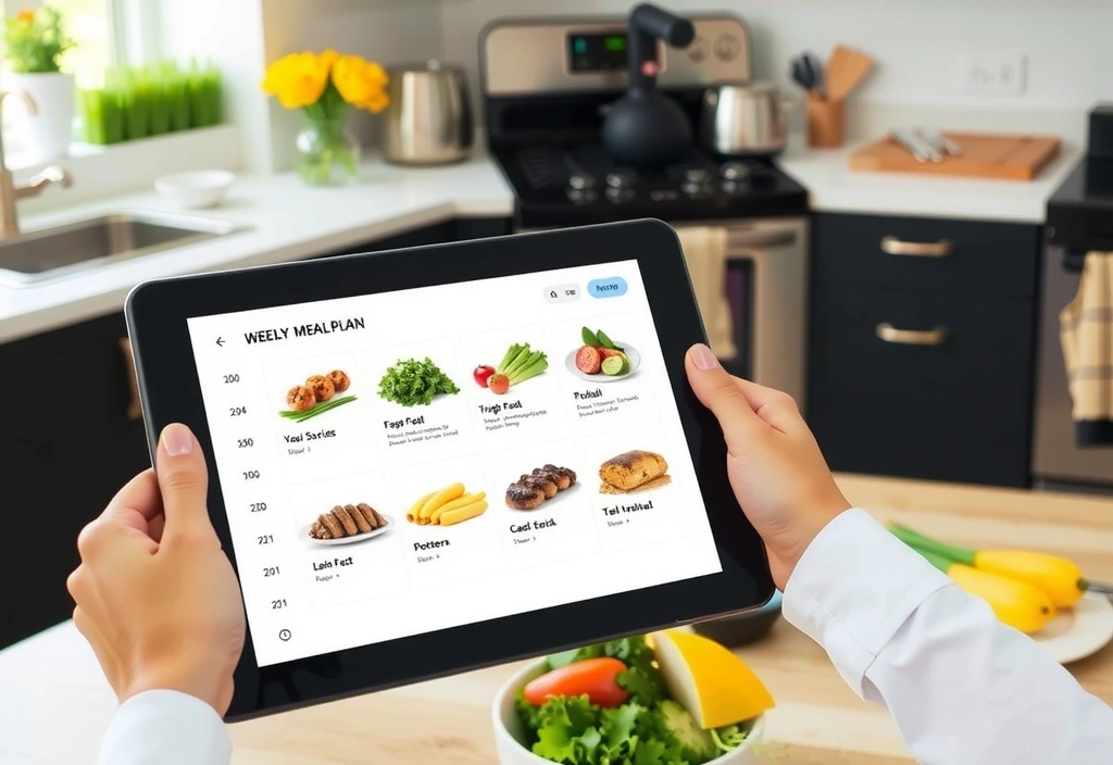 Planung auf Tablet